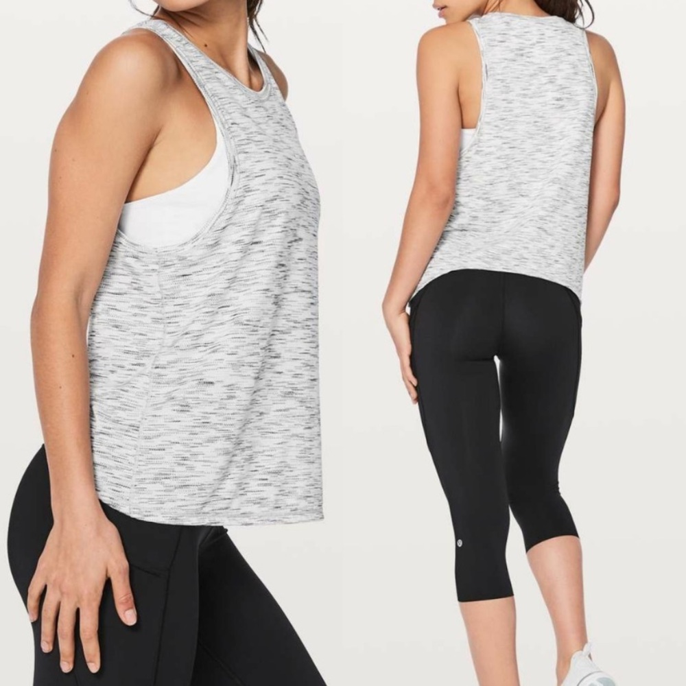 Lululemon Squad Goals muscle tank - tiger space dye